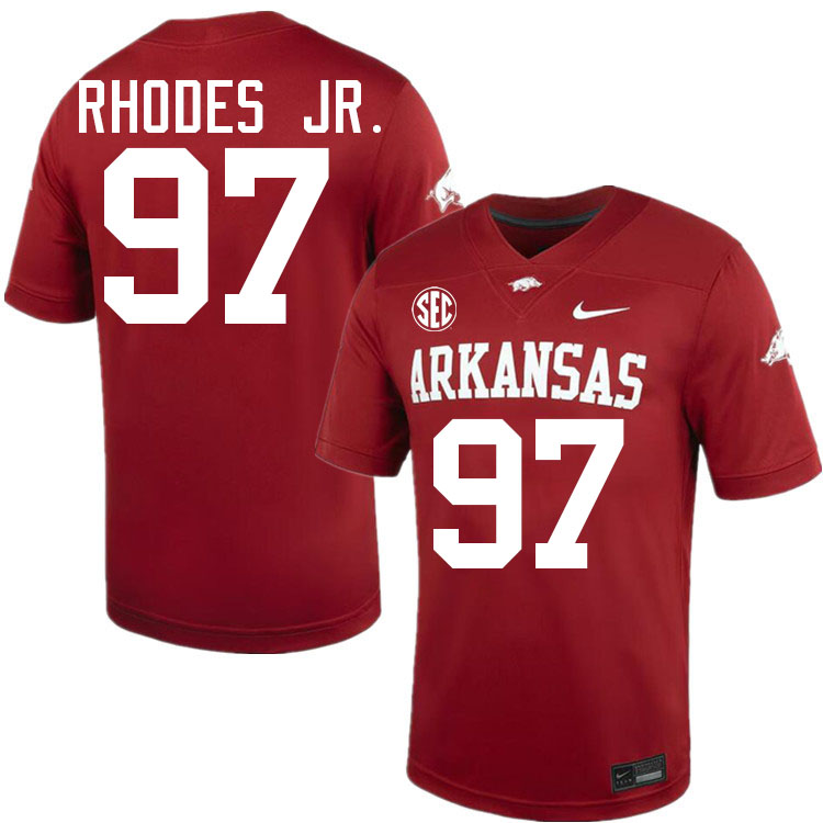 #97 Quincy Rhodes Jr. Arkansas Jersey,Arkansas Razorbacks College Football Jerseys Stitched-Cardinal  #97 Quincy Rhodes Jr. Arkansas Jersey,Arkansas Razorbacks College Football Jerseys Stitched-Cardinal